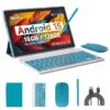 2024 Newest Android 13 Tablet 10 Inch, 12GB RAM 128GB ROM/1TB Expandable Tablet PC, 2 in 1 Tablets with Keyboard, Quad-Core 2.0GHz CPU HD Screen, Google Certified 5G WiFi 6 BT 5.0, 8MP Camera Tableta