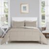 7 Piece Reversible Bed in a Bag Comforter Set with Sheets, Black, Queen