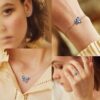 Purple Butterfly Jewelry Amethyst February Birthstone Jewelry Set Fine Necklace/Earrings 925 Sterling Silver Women Birthday Mother's Day Gifts