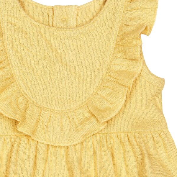 By Gerber Baby Girl Bubble Romper with Flutter Sleeves, Sizes 0/3 Months - 24 Months