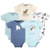 Short Sleeve Bodysuits, 5-Pack, Newborn- 24 Months