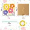 24 Pieces Flower Bouquet Craft Kit Mother'S Day Flower Bouquet Paper Craft Kit Colorful Diy Thankful Gift Craft for Teacher Appreciation Week Spring Handmade Project Classroom Activities