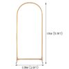 Garfans 7.9FT Wedding Arch  for Birthday Decoration Round Backdrop Stand Circle Balloon Arch Frame Halloween Christmas Parties Garland Stand White