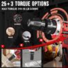 21V Cordless Power Drill Set, Power Drill Driver Kit with Lithium-Ion Battery and Charger, 3/8-Inch Keyless Chuck, 2 Variable Speed, 25+3 Position and 31pcs Drill/Driver Bits, Red
