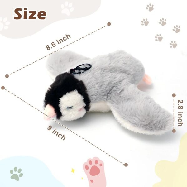 Risehigh Cat Toys for Indoor Cats Interactive Flapping Chirping Bird Kitten Toy Touch Activated Rechargeable Automatic with Catnip