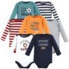Cotton Long-Sleeve Bodysuits, 7-Pack, Preemie-24 Months
