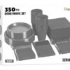 Exquisite 350 Piece Easter Plastic Disposable Party Plates & Dinnerware Combo Set
