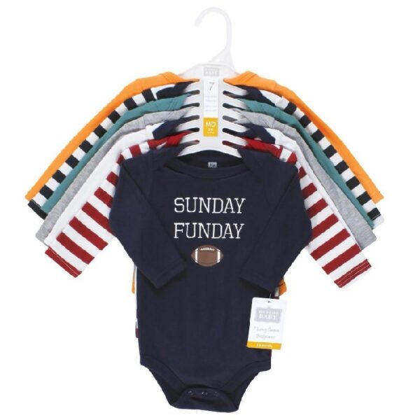 Cotton Long-Sleeve Bodysuits, 7-Pack, Preemie-24 Months