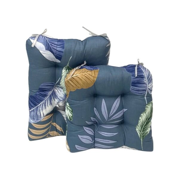 Outdoor Patio Cushion, Rocking Chair Cushion Set, Tufted Pads, Set of Upper and Lower with Ties Pack of 2 (2 Sets) - Back 21