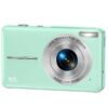 1080P Digital Camera 16X Digital Zoom Compact Point and Shoot Camera Portable Small Camera Starter Camera for Teens Students Boys Girls Seniors(Green)