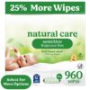 Natural Care Sensitive Baby Wipes, Unscented, 15 Pack, 960 Total Ct (Select for More)
