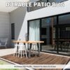 Outdoor Rug Carpet 6'x9' Waterproof Reversible Patio Rug Portable Modern Abstract Indoor Outdoor Rug Plastic Straw Rug for RV Camping Garden Picnic Deck Backyard Porch Decor Gray and White