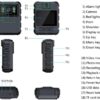 Police Body Cameras with Audio and Video Recording, Body Mounted Video Camera Built-in 64GB, Personal Wearable Cam with 2.0” Screen, Night Vision, IP65, for Police Law Enforcement, Security(No Wifi)