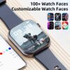 2025 New 1.85-inch Women's Smartwatch with Answer/Make Calls/120+Sports Modes/Two watch straps, IP68 Waterproof Fitness Tracker Fits for Android Iphone Devices（Gold Milan Steel Belt）