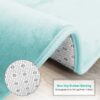 Nestl Set of 3 Absorbent Memory Foam Bath Mat Bathroom Rugs, Gray, Large 20