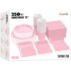 Exquisite 350 Piece Easter Plastic Disposable Party Plates & Dinnerware Combo Set