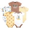 Short Sleeve Bodysuits, 5-Pack, Newborn- 24 Months