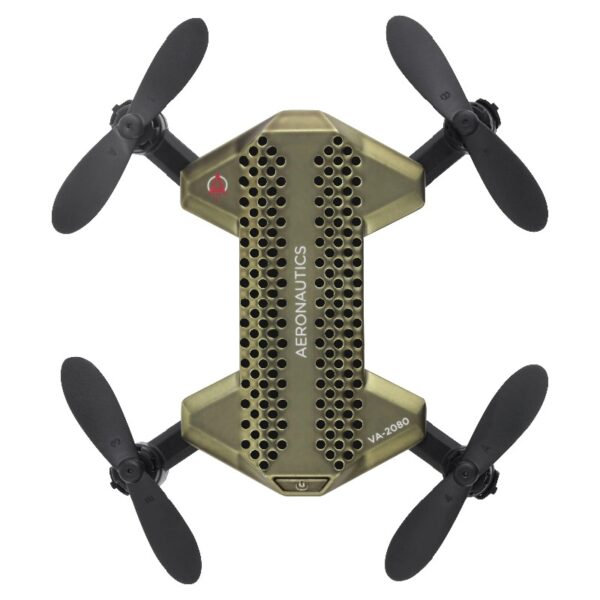 VA-2080 Compact Micro Drone- Color Green- 4 inches- 8 years and older