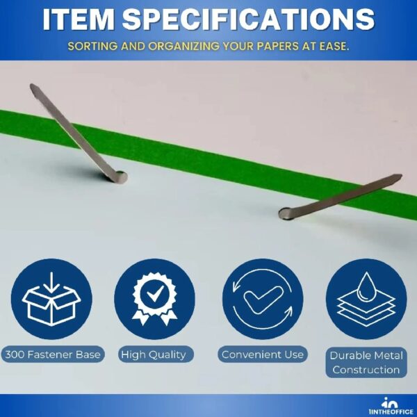 Paper Fasteners, Prong Fasteners, Metal Fasteners, 2 Inch, 2.75