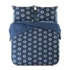 7 Piece Reversible Bed in a Bag Comforter Set with Sheets, Black, Queen