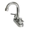 Bathroom Faucet 4inch 2 Handles Centerset Suit for 2 or 3 Mounting Holes, Lavatory Hot and Cold Mixer Tap, Mattle Black