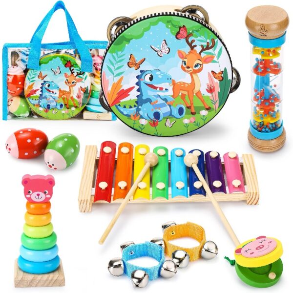 Baby Music Toys Child Educational Wooden Musical Instruments for Kids Birthday Toddler Toy