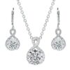 Cate & Chloe Alessandra 18k White Gold Plated Jewelry Set With Simulated Diamond Crystals for Women