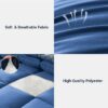 3 Pieces Bed in a Bag Comforter Set Duvet Insert,Reversible,Red/Black,Full Size Comforter Set-200GSM