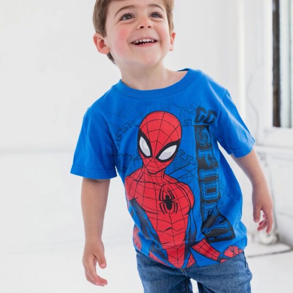 Spider-Man 4 Pack T-Shirts Toddler to Big Kid