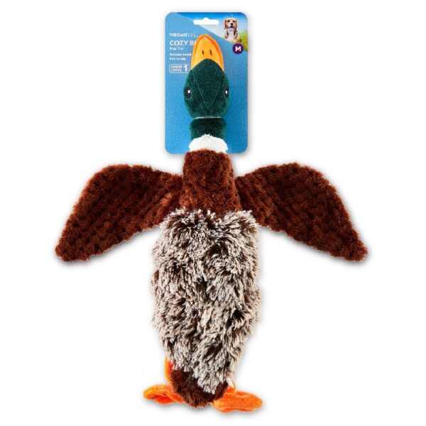 (3 pack) Vibrant Life Plush Duck Dog Toy with Honker