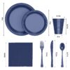 Exquisite 350 Piece Easter Plastic Disposable Party Plates & Dinnerware Combo Set