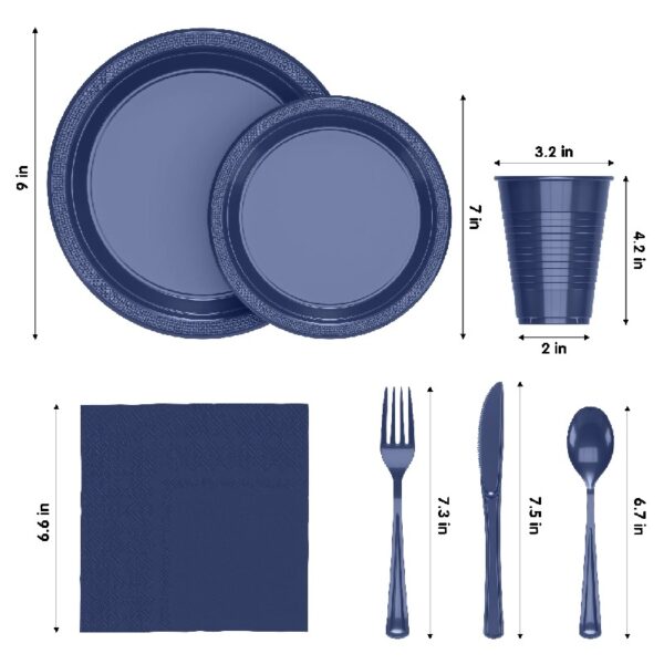 Exquisite 350 Piece Easter Plastic Disposable Party Plates & Dinnerware Combo Set