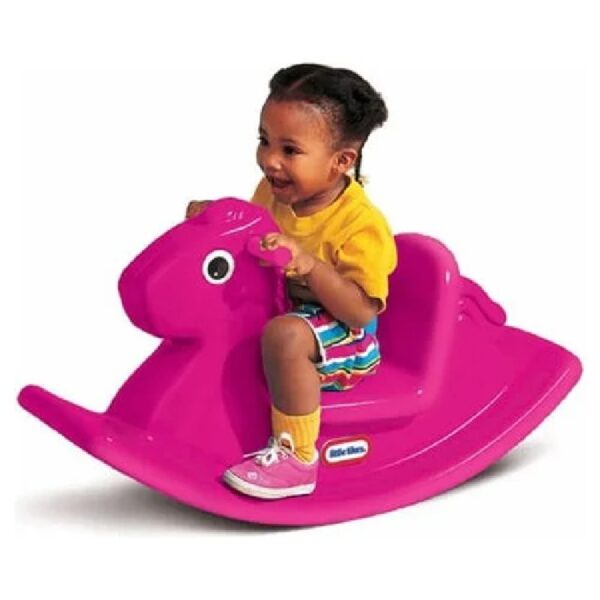 3fbed4f7f3844e2a8a3cb33100017a09 Kids Rocking Horse in Magenta, Classic Indoor Outdoor Toddler Ride on Toy, Kids Boys Girls Ages 12 Months to 3 Years