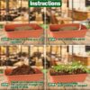 10lb of  100% Organic Coco Coir Bricks with Low EC and pH Balance High Expansion Coco Fiber for Herbs, Flowers,Plants Gardening Renewable Coconut Soil