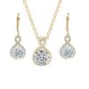 Cate & Chloe Alessandra 18k White Gold Plated Jewelry Set With Simulated Diamond Crystals for Women