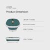 MaxKare Foot Spa Bath Massager with Heat, Collapsible with Remote Control, 6 Large Massage Rollers Digital Display-Green