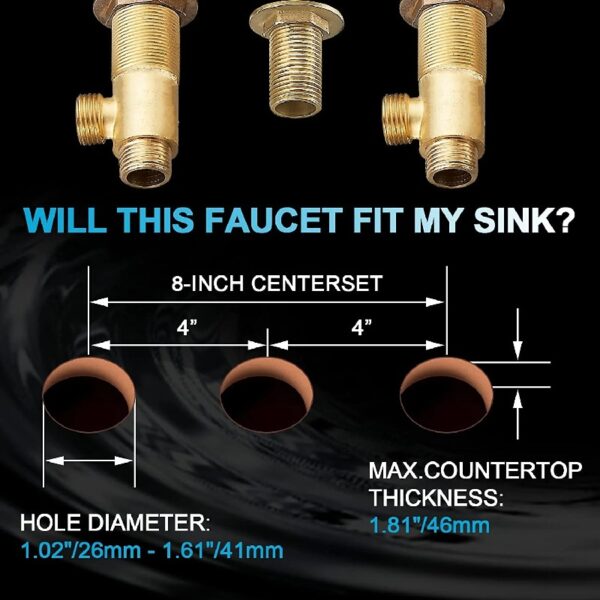 Widespread Bathroom Basin Faucet Crystal Handle Sink Mixer Tap Chrome Finish