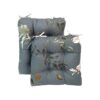 Outdoor Patio Cushion, Rocking Chair Cushion Set, Tufted Pads, Set of Upper and Lower with Ties Pack of 2 (2 Sets) - Back 21