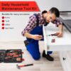 Home Repair Tool Kit, 146 Pieces Basic Home Repair Tool Set, General Mechanic Tool Set, General Household Tool Kit with Plastic Toolbox, Perfect for Homeowner, Office & College Repairs