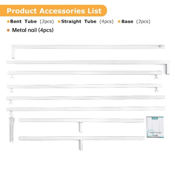 Garfans 6.6FT Wedding Arch For Ceremony Balloon Arch Stand with 4 Pedestal Nails Metal Arch Backdrop Stand for Parties Birthday Wedding Square Background Stand Garden Arch Gold