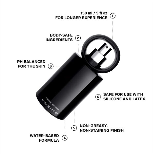 Personal Moisturizer Water Based Lube Compatible With Silicone Sex Toys, 5 fl.oz