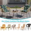 42” x 21” Hawaii Back Chair Outdoor Seating Cushions, Durable Polyester