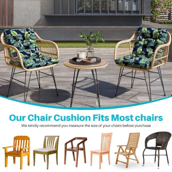 42” x 21” Hawaii Back Chair Outdoor Seating Cushions, Durable Polyester