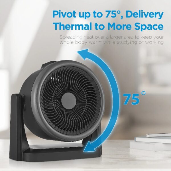 Portable 2-in-1 Space Heater + Fan, MSH23FT3DSB, Black, New