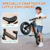 Toddler Balance Bicycle for Boys Girls Age 2 to 5 Years 12 inch Kids Balance Bikes for Toddlers Training Birthday Chrismas Gifts, Black