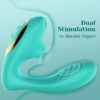 Clitoral Sucking Vibrator Massager, G Spot Stimulator with 10 Suction and Vibration Patterns, Adult Sex Toys for Women, Teal (OG Pro 2)