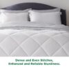 Light Purple Queen Comforter Set - 7 Pieces Reversible Queen Bed in a Bag, Queen Bed Set Light Purple and Grey with Comforters, Sheets, Pillowcases & Shams