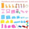 Dollhouse 16 Room Play House with Furniture and Light Toys for Ages 3+