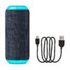 onn Medium Rugged Speaker with Bluetooth Wireless Technology and LED Lighting, Navy