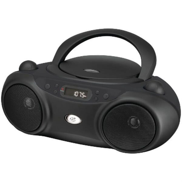GPX CD Boombox, AM/FM, LED Display, BC232R, Red